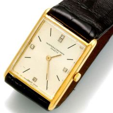 Gold Luxury Watch | 18K Vacheron Constantin with Diamond Hour Markers on Silver Dial